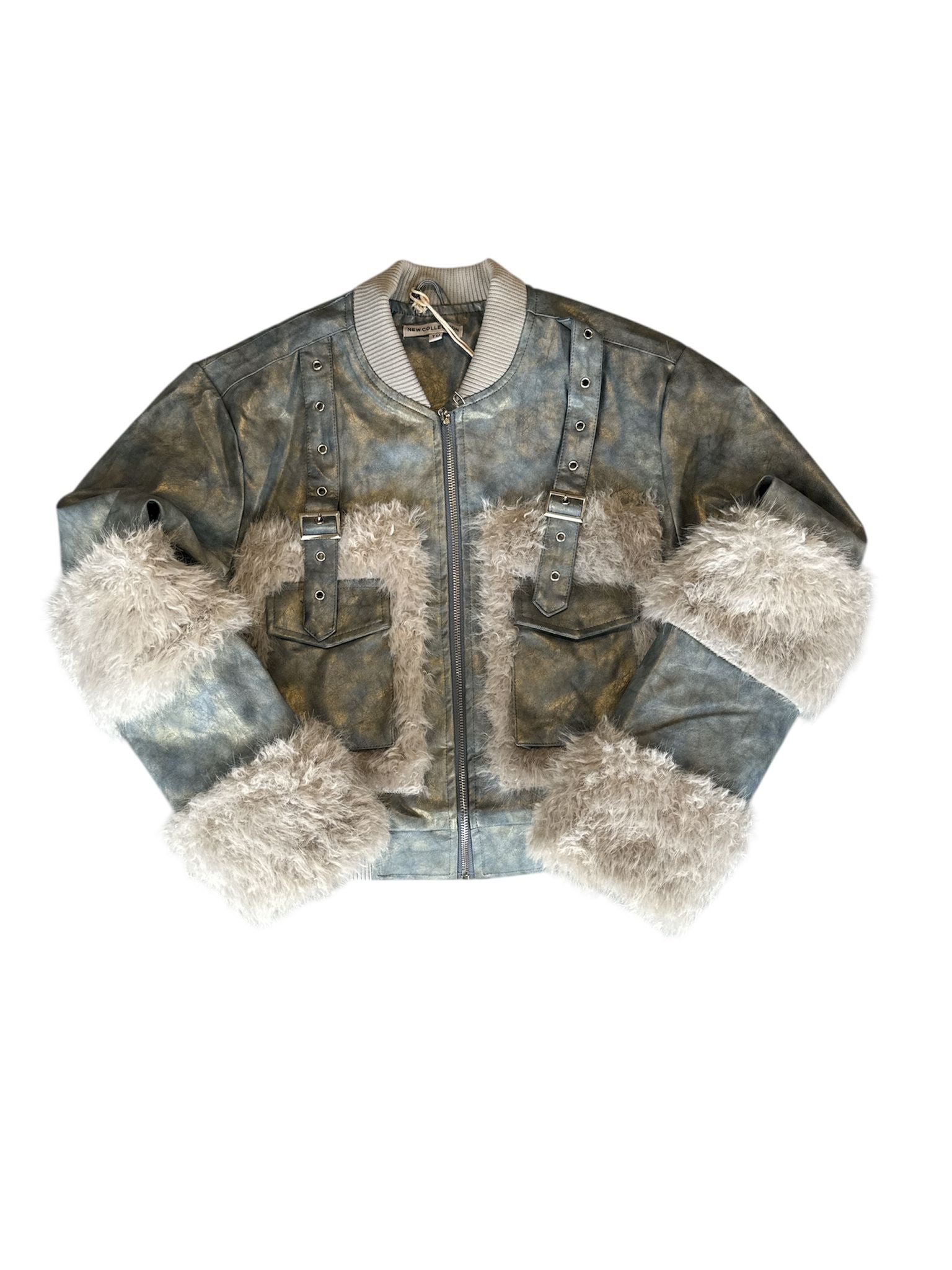 Bomber Urban Luxe con Inserti in Eco-Fur