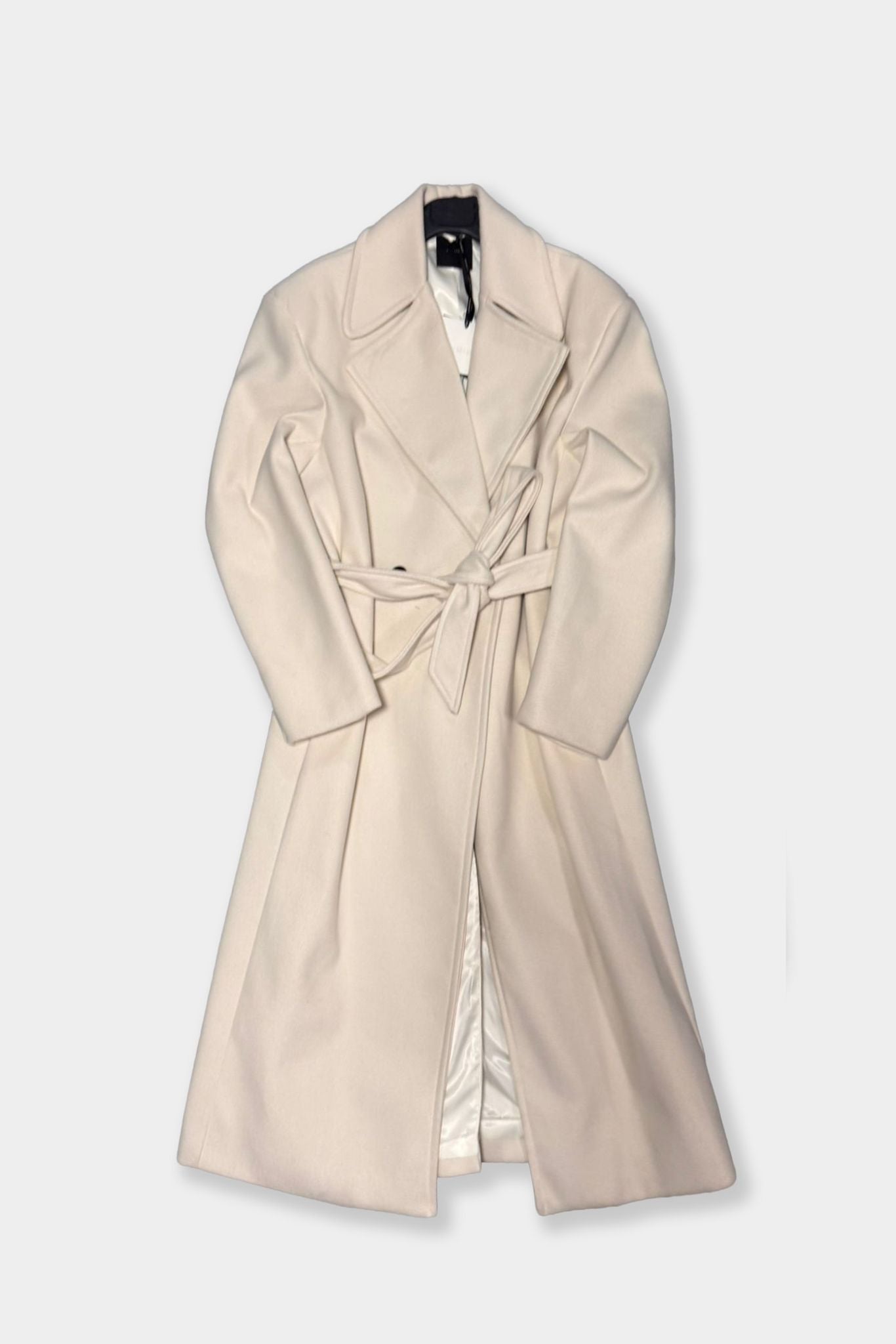 Cappotto Sartoriale Oversize con Chiusura a Cintura