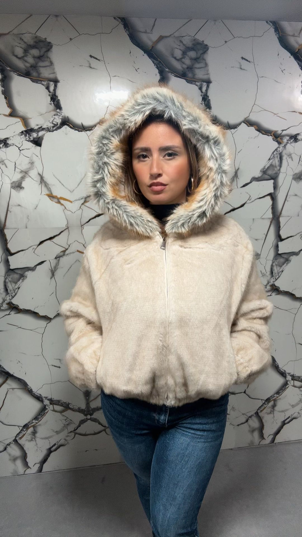 Bomber Puffer in Velluto