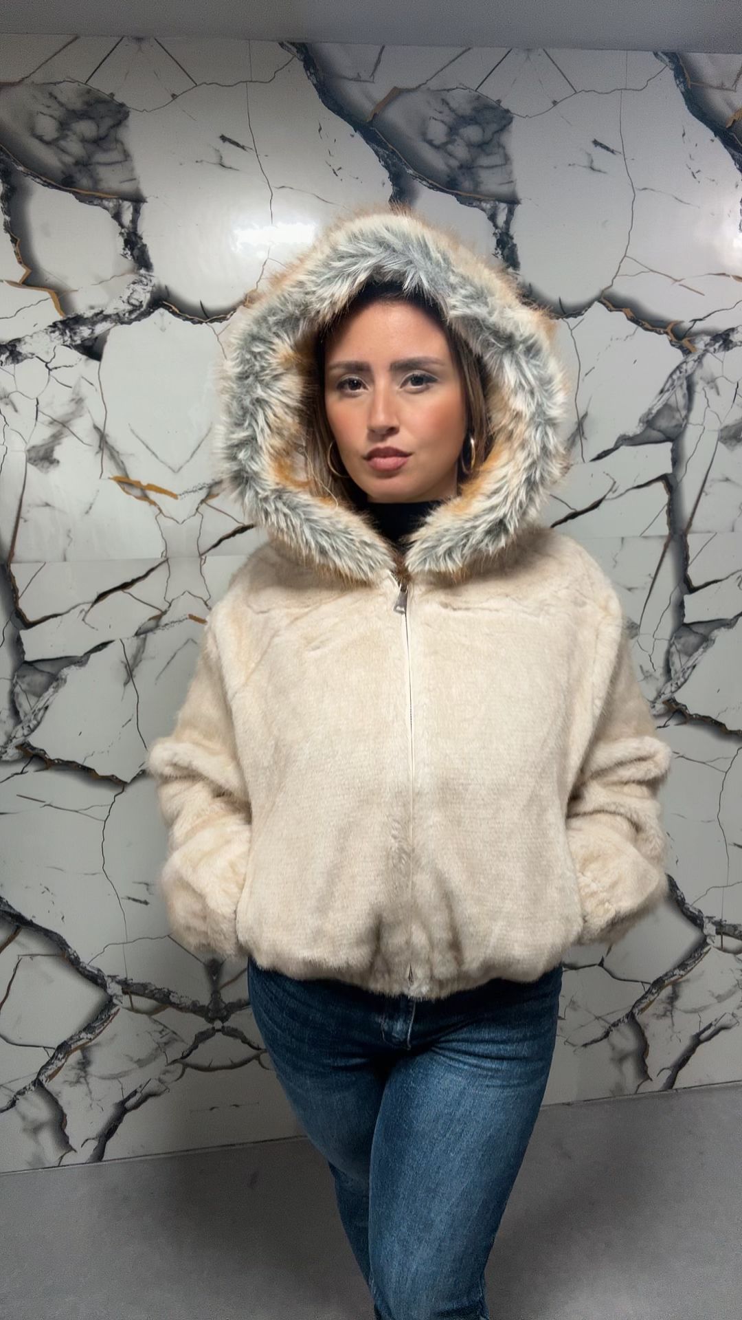 Bomber Puffer in Velluto