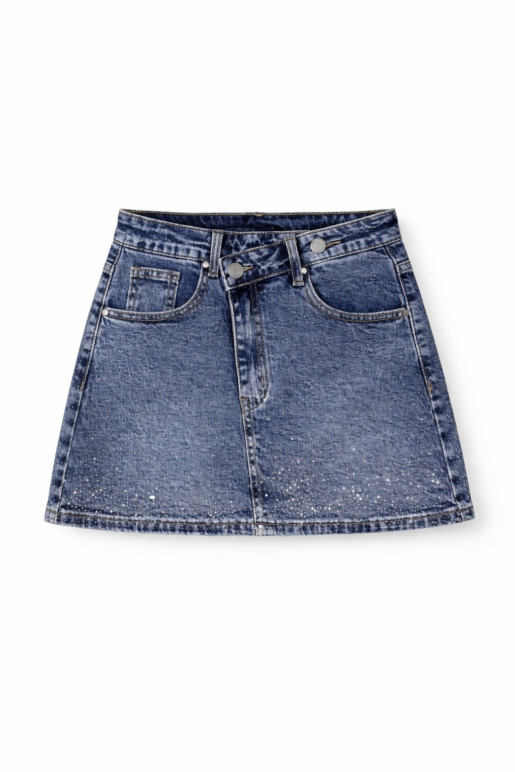Minigonna Denim Cross-Waist
