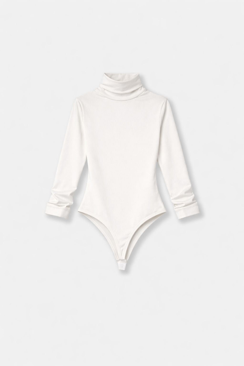 Body donna  con collo alto e maniche lunghe