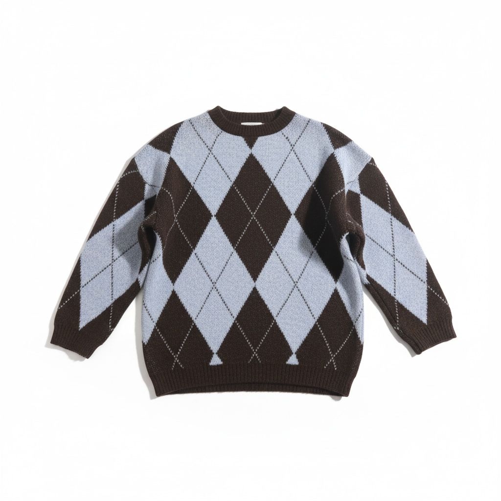Maglione donna a rombi stile argyle