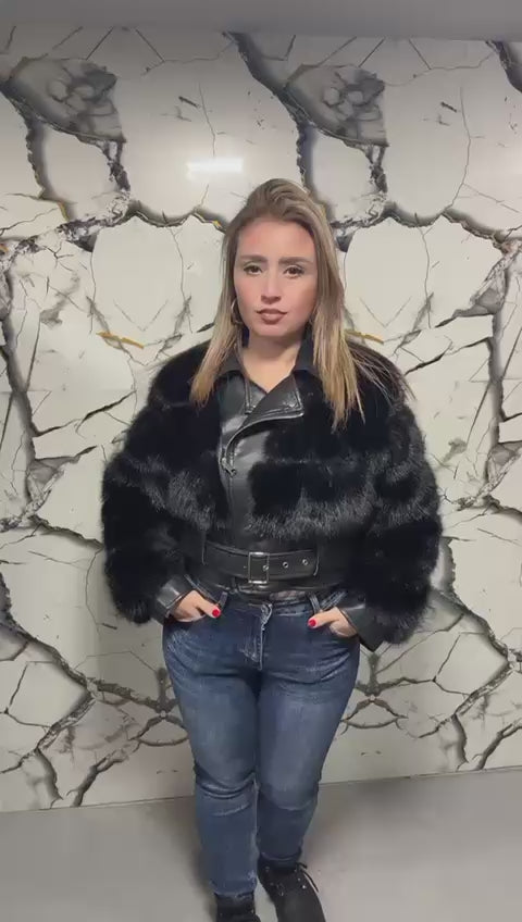 Shadow Glam Biker Coat