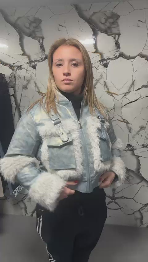 Bomber Urban Luxe con Inserti in Eco-Fur